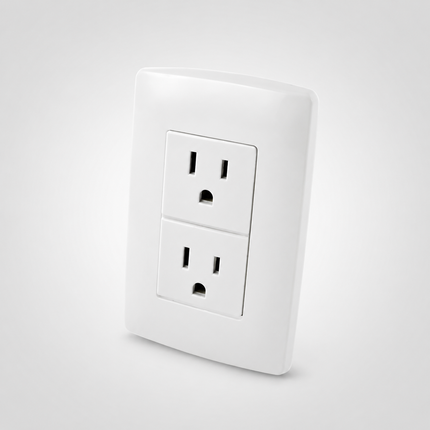 Contacto Dúplex Con Placa Blanca 10 Pzas 118374 - Blanco
