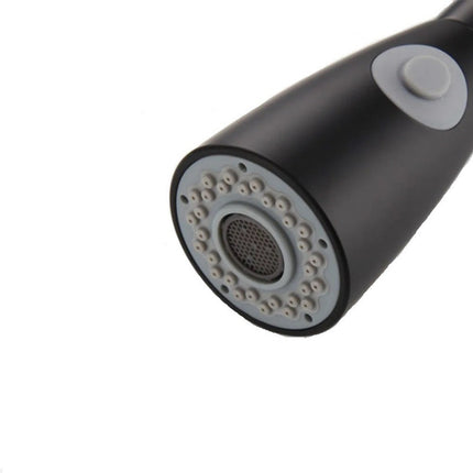 Mezcladora Monomando Cocina Cuello Flex. Retractil 2 Modos Negro Mate