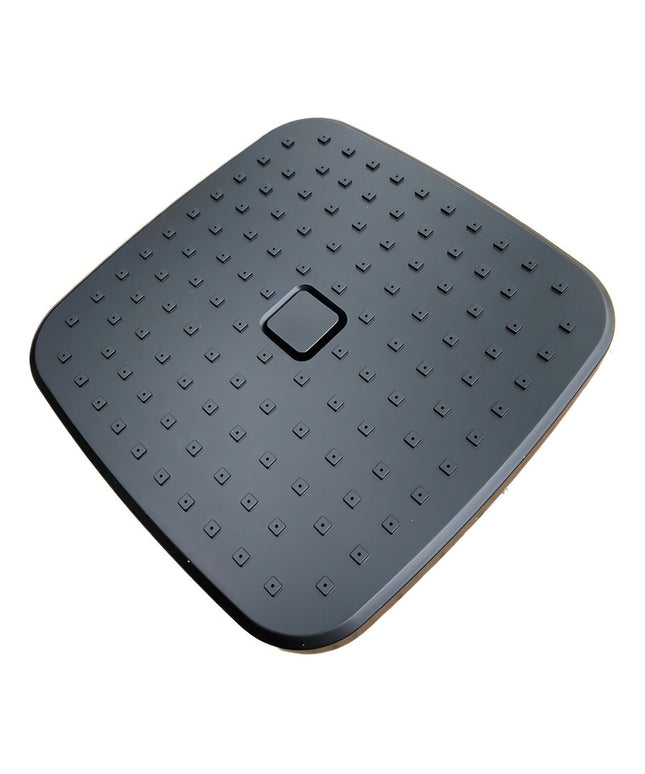 Regadera Negra Cuadrada 8puLG Push Antisarro Autolimpiable Acabado Mate Color Negro