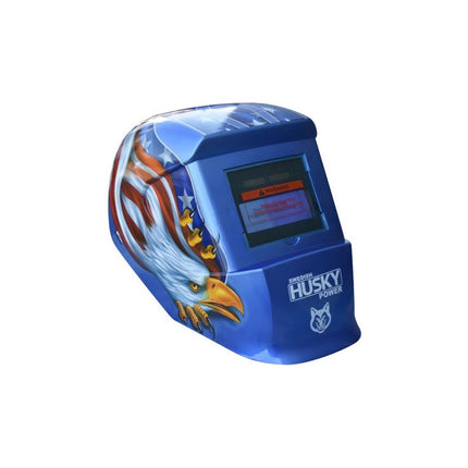 Careta Electrónica Para Soldar Hkc55 Husky Eagle Aguila C029 Color Azul