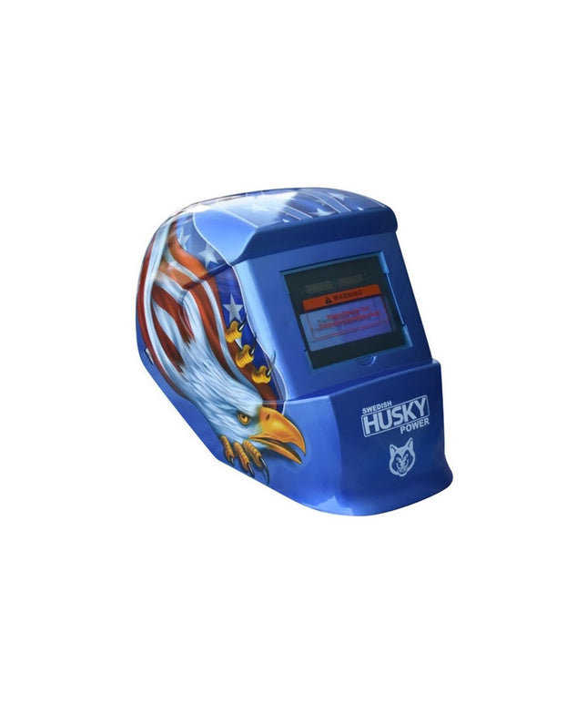 Careta Electrónica Para Soldar Hkc55 Husky Eagle Aguila C029 Color Azul
