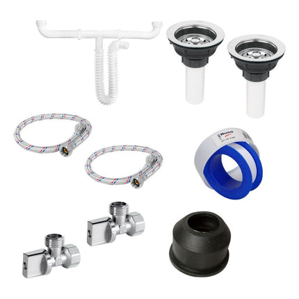 Kit Para Instalación De Fregadero/tarja 2 Tinas
