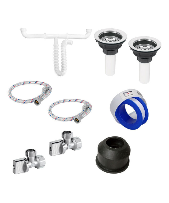 Kit Para Instalación De Fregadero/tarja 2 Tinas
