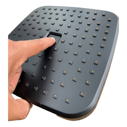 Regadera Negra Cuadrada 8puLG Push Antisarro Autolimpiable Acabado Mate Color Negro