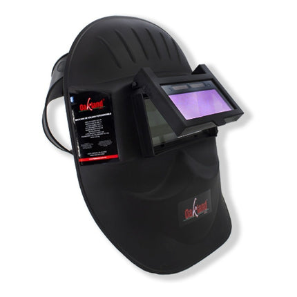 Careta Electronica Para Soldar Autooscurece Media Cara Negra Negro