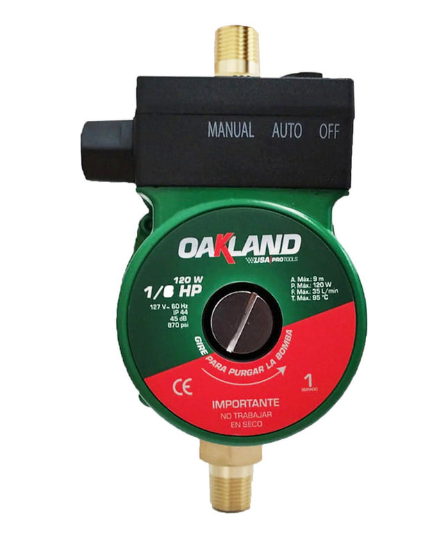 Bomba Presurizadora 1 Servicio 120w 1/6hp 35l X Min Oakland