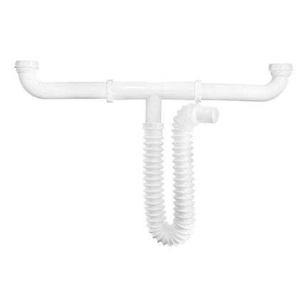 Fregadero Tarja Tina Doble Con Escurridor Kit Mezc Flexible Escurridor Derecho Hercules