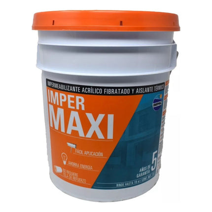 Impermeabilizante Fibratado Blanco Maxi 5 Años 19 Lts. Impac Blanco