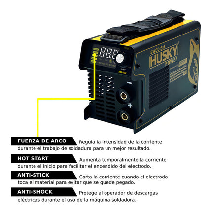 Soldadora Inverter Swedish Husky Power Hks-140 Color Negro