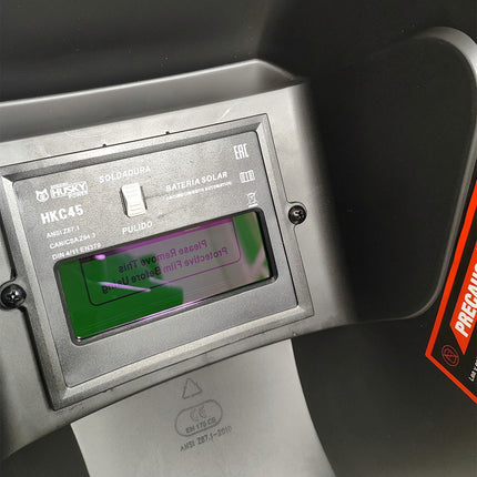 Careta Soldar Electrónica Ajustable Hkc35 Husky Color Negro