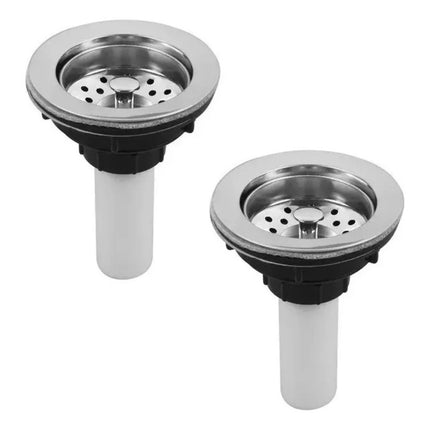 Fregadero Tarja Tina Doble Con Escurridor Kit Mezc Flexible Escurridor Derecho Hercules
