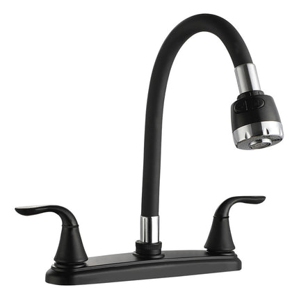 Kit Para Instalación Fregadero/tarja 1 Tina Mezcladora Negra Negro