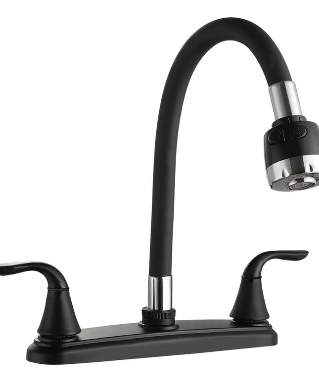 Kit Para Instalación Fregadero/tarja 1 Tina Mezcladora Negra Negro