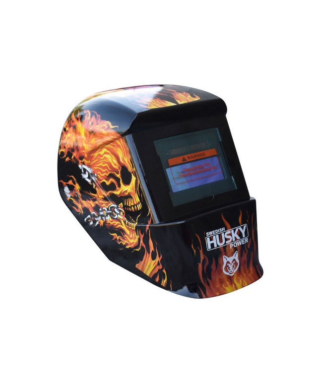 Careta Soldar Electrónica Ajustable Hkc35 Husky Color Negro