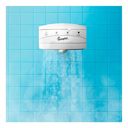 Regadera Electrica Ecologica 4 Temperaturas 5000 W Rotoplas Color Blanco