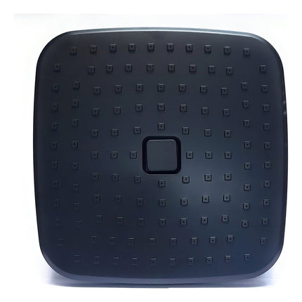 Regadera Negra Cuadrada 8puLG Push Antisarro Autolimpiable Acabado Mate Color Negro
