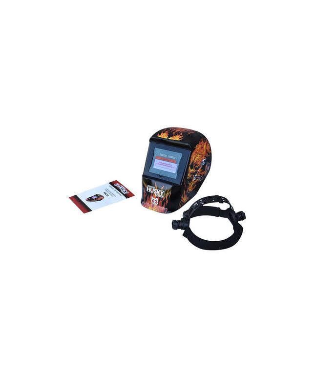 Careta Soldar Electrónica Ajustable Hkc35 Husky Color Negro