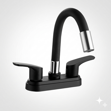 Kit De Tarja Acero Inoxidable Tipo Bar 38 X 38 Cm Mezcladora Flexible modelo LUA