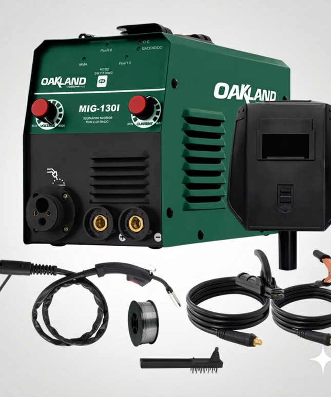 Maquina De Soldar Microalambre Electrodo 120amp Oakland Color Verde Oscuro