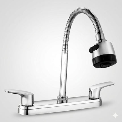 Kit Fregadero/Tarja Acero Inoxidable De Empotrar 100x50cm mezcladora Flexible Aquiles
